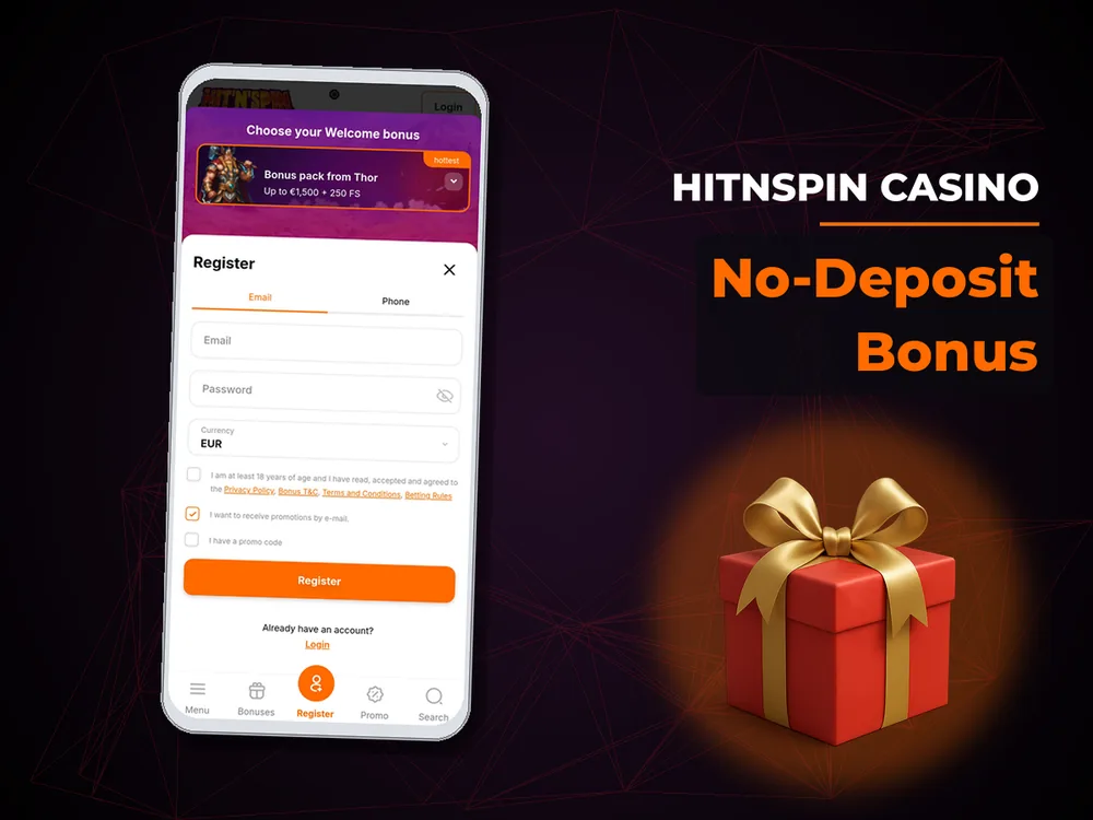 hitnspin casino - No-Deposit Bonus